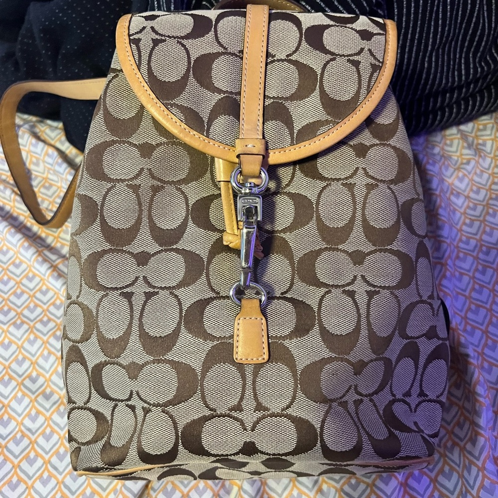 Coach signature small backpack